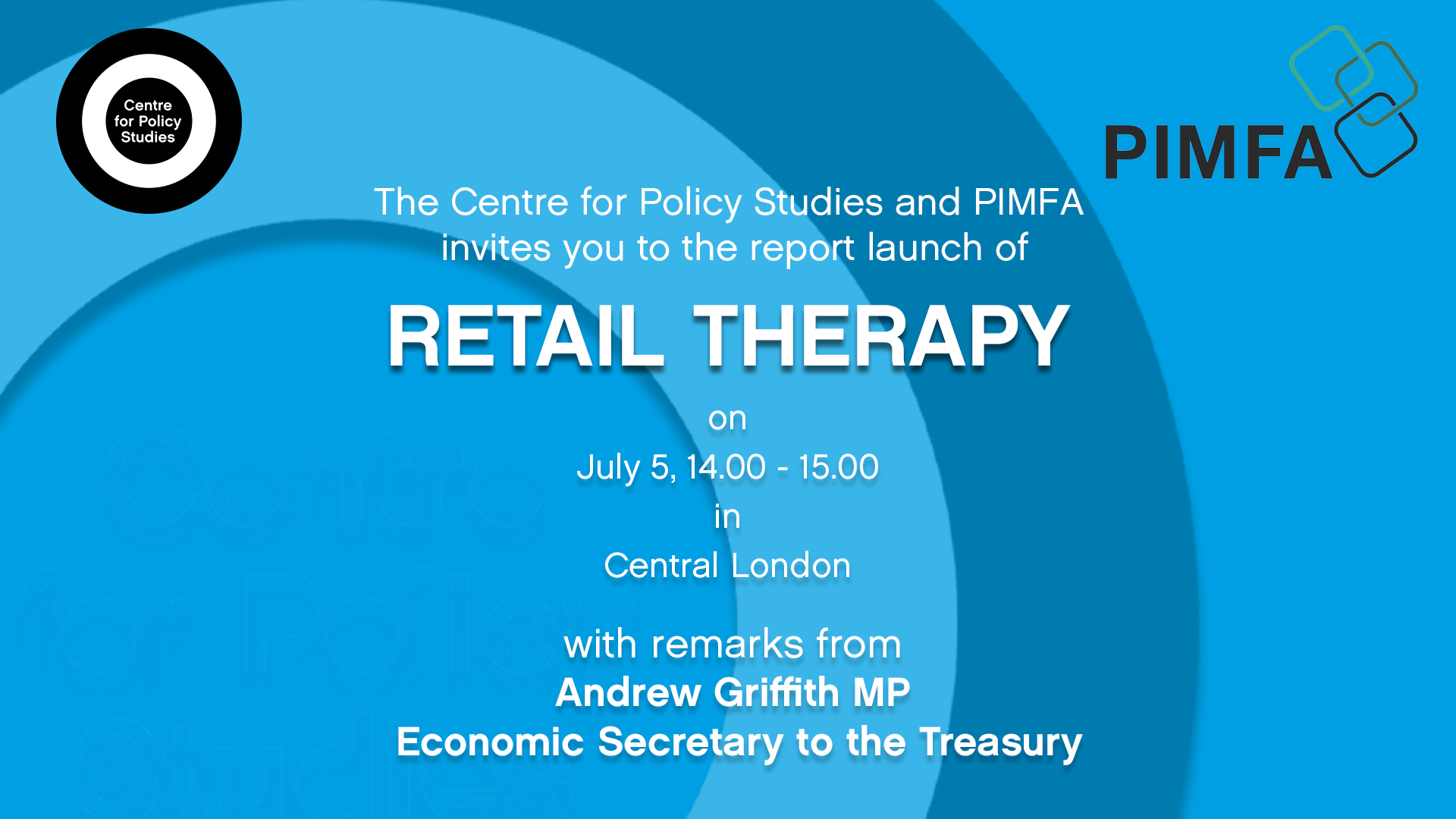 'Retail Therapy' Report Launch Event The Centre for Policy Studies